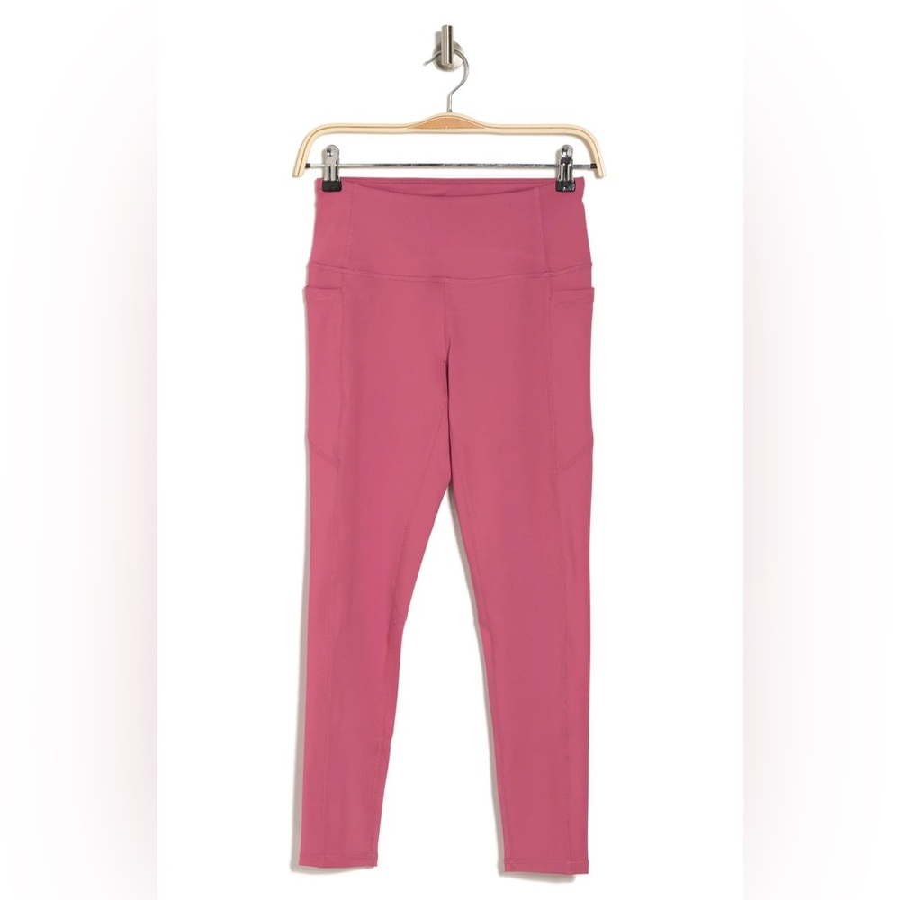 Z by Zella Artemis High Waist Re-Gen 7/8 Length Leggings pink blush colored lar…
